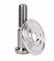 the new 1967 - 1972 Custom Stainless Steel Door Jamb Striker Bolts with Natural Machined Double Ring Billet Washer, Angle 2