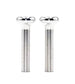 1968 - 1972 USA Made Machined Finish Billet Aluminum Door Lock Knobs, Pair
