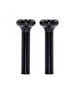 1968 - 1972 USA Made Black Anodized Finish Billet Aluminum Door Lock Knobs, Pair
