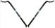 1966 - 1967 Chevelle Door Vent Window Frame Chrome Pillars for 2 Door Hardtop or Convertible, Pair