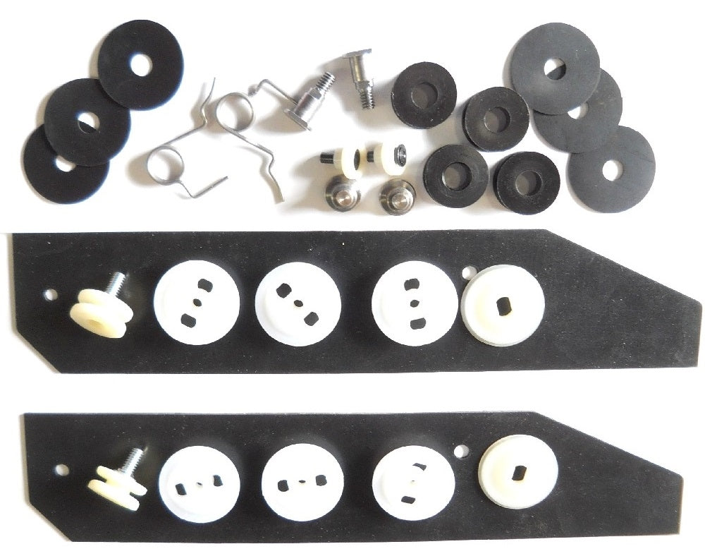 a 1968 - 1972 Chevelle Quarter Window Roller and Hardware Rebuild Kit