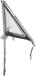 1966 - 1967 Chevelle Vent Wing Window Assembly, Clear Glass, Left Hand, Angle 2