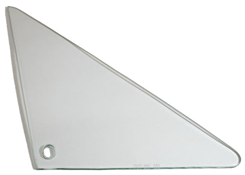 1966 - 1967 Chevelle Vent Window Glass, RH, Clear, 2 Door Hardtop or Convertible