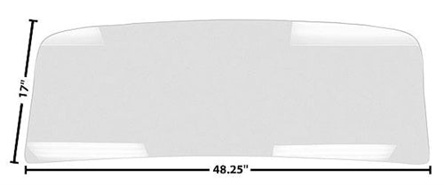 1966 - 1967 Chevelle Rear Back Window Glass, Clear