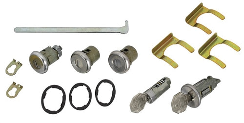1966 Chevelle Complete Lock Cylinder Set, Octagon Head