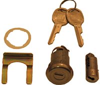 1967 Chevelle Glove box & trunk lock cylinders (with replacement keys), Set