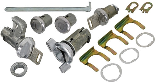 1969 Chevelle Complete Lock Cylinder Set With Keys, Square Head