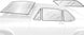 1968 -1972 Nova 2 Door Glass Kit, Clear, WITH Antenna, Complete Set