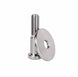 1967 - 1981 Custom STAINLESS STEEL Door Jamb Striker Bolts with a Natural Machined Finish, Pair, Angle 2