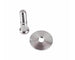 1967 - 1981 Custom STAINLESS STEEL Door Jamb Striker Bolts with a Natural Machined Finish, Pair, Angle 3