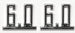 Custom 1965 - 1967 Chevelle or Nova 6.0 LS Engine Size Fender Emblems, Set