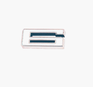 Custom emblem, Individual Number # 6, White and Chrome
