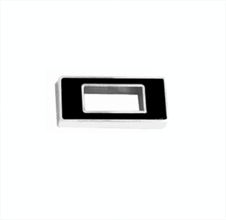 Custom Emblem, Individual Number # 0, Black and Chrome