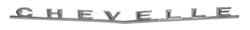 1966 Malibu Rear Chevelle Trunk Deck Lid Script Emblem