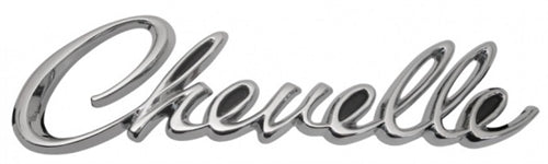 1968 Rear Panel Emblem "Chevelle", Malibu Models