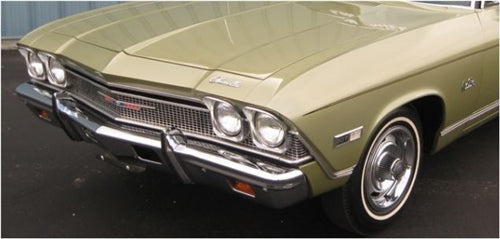 1968 Chevelle Malibu Grille Emblem, Angle 2
