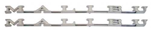 1969 Chevelle Malibu Rear Quarter Emblems, Pair