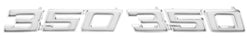 1970 - 1972 Chevelle 350 Front Fender Emblems, Pair