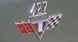 1965 - 1967 Chevelle Fender Emblem, "427" Engine Size, Chrome, Each, Angle 2