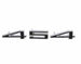 Custom Black and Chrome 454 Emblem, 3 Individual Pieces with Hardware