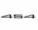 Custom Black and Chrome 454 Emblem, 3 Individual Pieces with Hardware