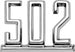 1965 - 1967 Chevelle Custom Chrome 502 Fender Emblem, Each