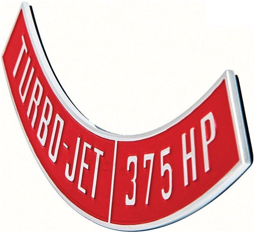 Air Cleaner Turbo-Jet Emblem, Die-Cast 375 HP