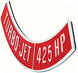 Air Cleaner Turbo-Jet Emblem, Die-Cast 425 HP, Angle 2