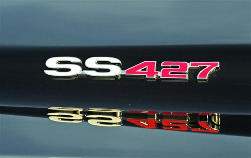 Super Sport SS 427 Engine Size Emblem, Nickey Motion, Angle 3