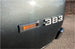 1970 - 1974 Nova Custom 383 Fender Emblem In White, Angle 2