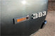 1970 - 1974 Nova Custom 383 Fender Emblem In White, Angle 2