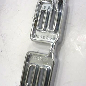1970 Nova Front Fender 396 Emblems, Original GM NOS Pair, Angle 3