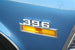 1970 Nova 396 Fender Emblems, Original Style Pair, Angle 2