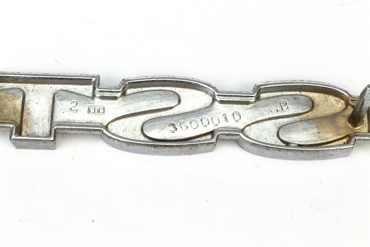 a, 1968 - 1974 Javelin SST Fender Emblem, Original AMC NOS, 3600010, Angle 3