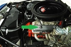 Small Block Valve Cover Rubber Grommet, PCV Breather, Angled Wedge Style, Angle 3