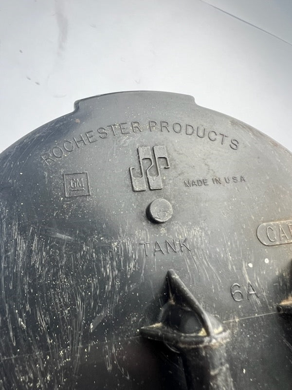 1970 - 1972 Original GM Used Chevelle and Nova Exhaust Vapor Vent Return EEC Charcoal Canister Can, 2 Ports, Angle 3