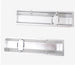 New Chevy Small Block Fabricated Aluminum Valve Cover, Clear Anodized Finish, Angle 2