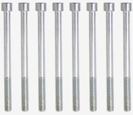 New Chevy Small Block Fabricated Aluminum Valve Cover, Clear Anodized Finish, Angle 4