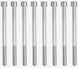 New Chevy Small Block Fabricated Aluminum Valve Cover, Clear Anodized Finish, Angle 4