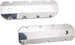 New Big Block Chevy Fabricated Aluminum Valve Cover Set with Polished Finish, Angle 2