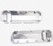 New Big Block Chevy Fabricated Aluminum Valve Cover Set with Polished Finish, Angle 3