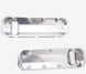 New Big Block Chevy Fabricated Aluminum Valve Cover Set with Polished Finish, Angle 3
