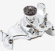 New Big Block Chevy V-Belt Front Drive System with Power Steering, Polished Billet Aluminum, Angle 2
