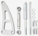 New Big Block Chevy V-Belt Front Drive System with Power Steering, Polished Billet Aluminum, Angle 4