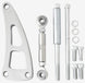 New Big Block Chevy V-Belt Front Drive System with Power Steering, Polished Billet Aluminum, Angle 4