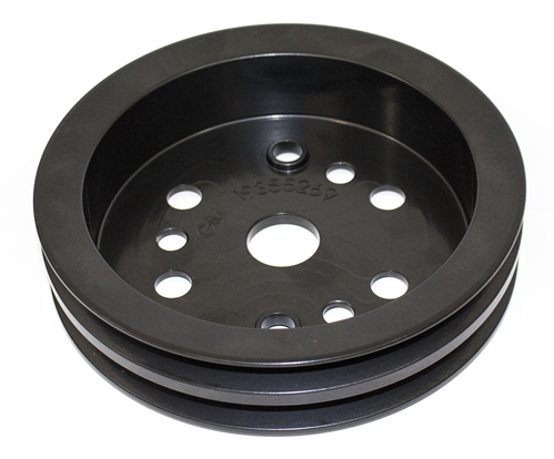 1966 - 1968 Chevelle and Nova Crankshaft Pulley, Small Block 2 Row Deep Groove