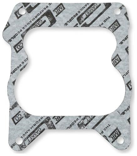 1964 - 1972 Chevelle or Nova 4 Barrel QuadraJet Carburetor Base Mounting Gasket, Performance Open Center, Angle 2