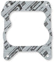 1964 - 1972 Chevelle or Nova 4 Barrel QuadraJet Carburetor Base Mounting Gasket, Performance Open Center, Angle 2