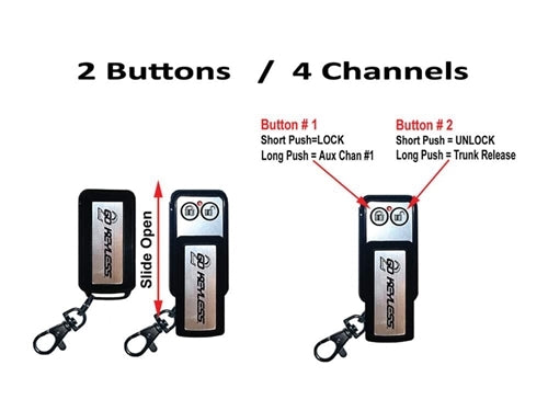 RFID Push Button Start System for Vehicles with Power Door Locks and Accessories, PBS-II, Angle 3