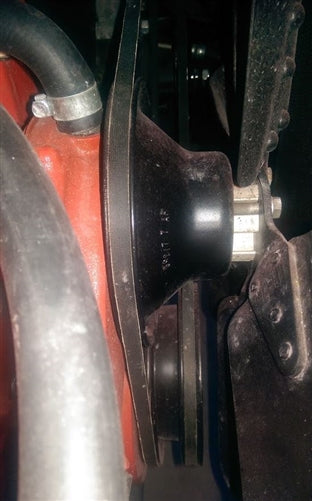 1965 - 1968 Chevelle Power Steering Crank Add On Driver Pulley, Big Block, Angle 2